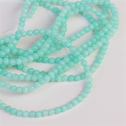 Mint Candy Jade, glat rund, Ø4mm, streng